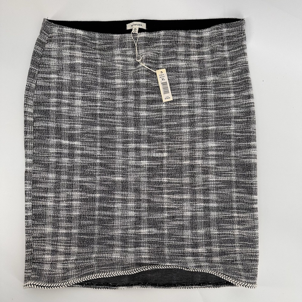MAX Studio Textured Tweed‎ Knit Skirt size XL New with Tags